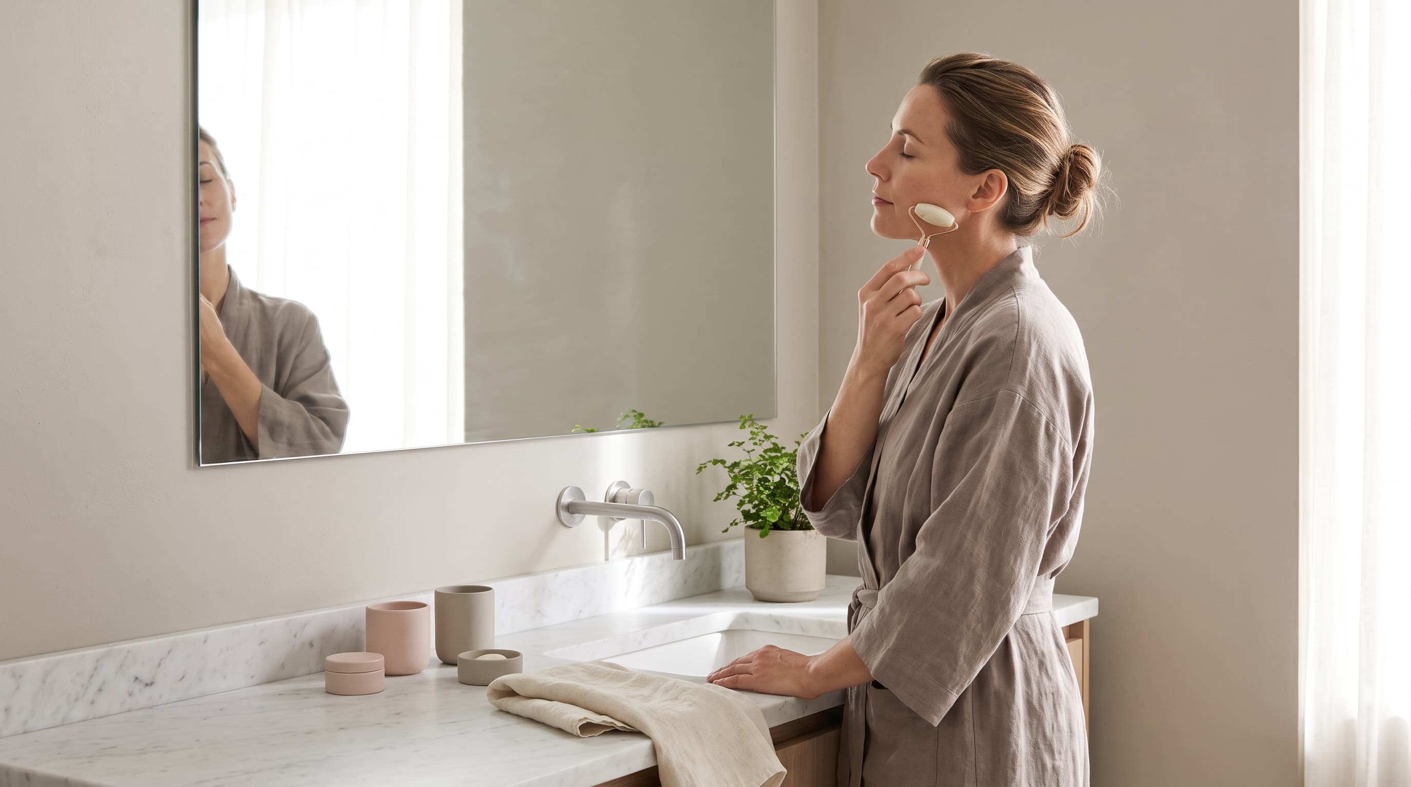 facial massage technique